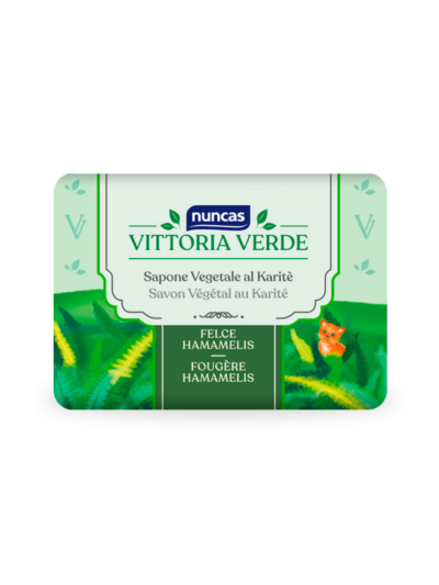Savons Végétaux Vittoria Verde crémeux & parfumés Fougère et hamamélis
